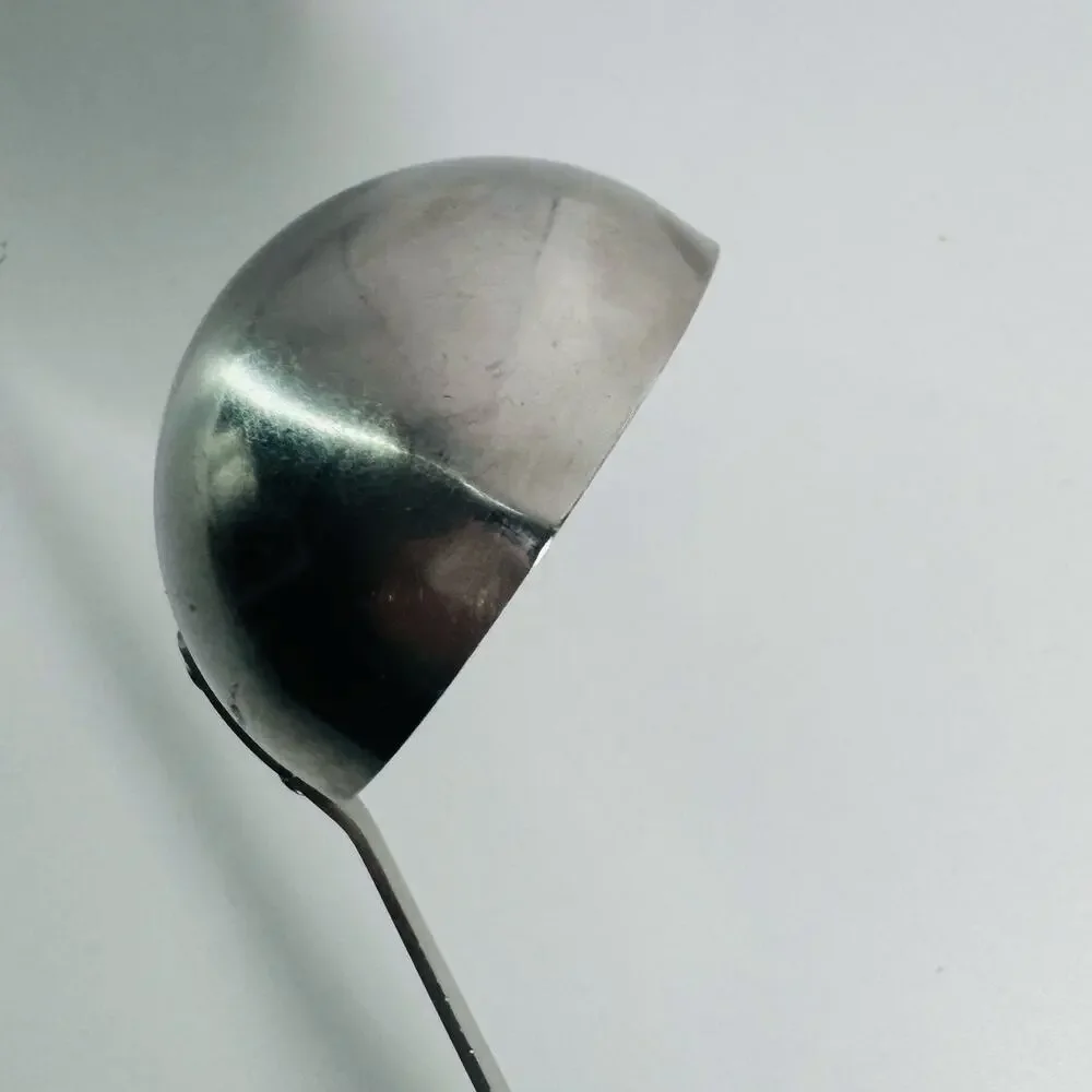 Vintage Flint Arrowhead Ladle Stainless Steel Riveted Black Composite Handle USA